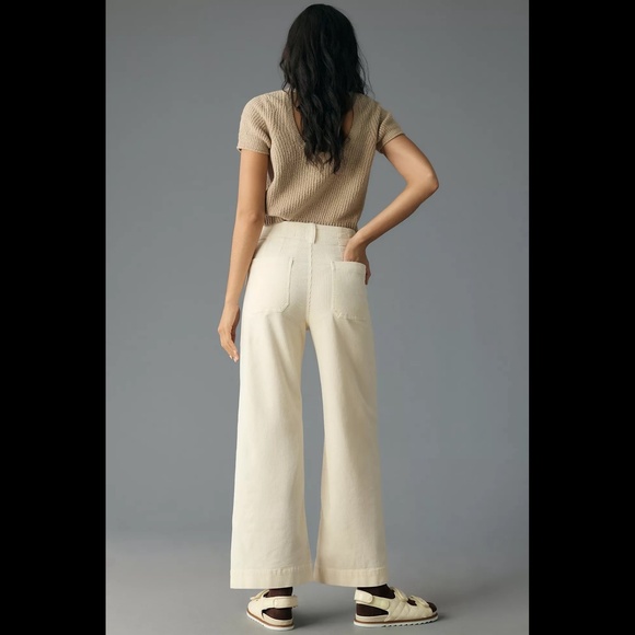 Anthropologie The Colette Cropped Wide-Leg Corduroy Pants by Maeve - Picture 5 of 16